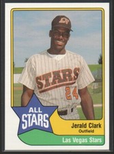 Jerald Clark 1989 Triple A All-Stars CMC #37 Las Vegas Stars San Diego Padres #1