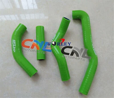 For KAWASAKI KX250 KX 250 1988 1989 88 89 Radiator silicone hose GREEN brand new - Image 1 of 2