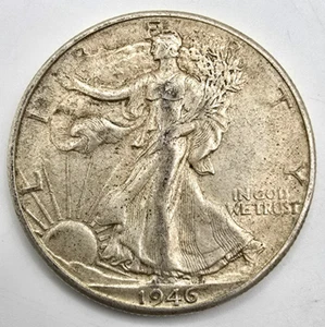 Medio dólar P Walking Liberty 1942 ¡AU lo calificas! 90% Plata ¡Envío Gratis! - Imagen 1 de 4