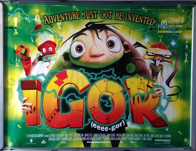 Cinema Poster: IGOR 2008 (Quad) John Cusack Steve Buscemi Christian Slater