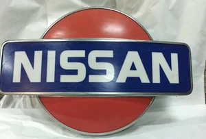 Vintage car dealership sign - Nissan - showroom - Picture 1 of 3