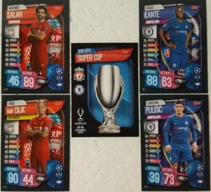 Match Attax On Demand SUPER CUP Trading Card Set of 5 Liverpool Vs Chelsea - Picture 1 of 6