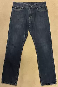 Pantalones de mezclilla Calvin Klein para hombre 34x31 azul real calce lavado medio corte bota - Imagen 1 de 16