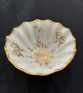 Limoges Blumenschale mit Goldrand Made in France - Bild 1 von 4