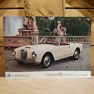 Folleto de ventas Lancia Convertible Aurelia G T 2500 original años 50 - Swanky Barn - Imagen 1 de 12