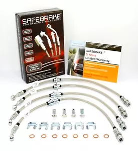 fits Subaru WRX GC8 1992-2001 brake upgrade - SAFEBRAKE Performance Hoses - Picture 1 of 12