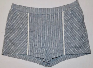 MISSES ETHEREAL BY PAPER CRANE ANTHROPOLOGIE BLUE CASUAL SUMMER SHORTS SZ SMALL - Picture 1 of 4