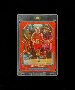 Jeff Teague - 2020-21 NBA Panini Prizm - Red Wave Holo - #42 Atlanta Hawks MINT - Picture 1 of 2