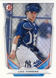 (50) Lote de tarjetas de novato 2014 Bowman Draft Picks LUIS TORRENS #TP55 Yankees - Imagen 1 de 1