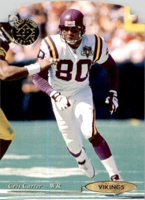 1995 SP Championship Die-Cuts Cris Carter Minnesota Vikings #142 NFL Football - Image 1 of 2