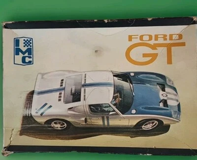 🏁 IMC Vintage 1965 Ford GT Model Car Kit 1/25 Scale EBS - Image 1 of 4