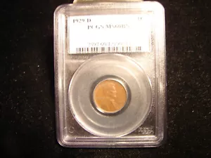 Lincoln cent 1929 MS 60 BN PCGS . as Pictured. - Picture 1 of 2