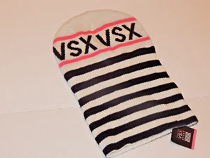 VICTORIA'S SECRET VSX knit striped hat one size - Picture 1 of 2