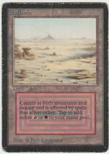 Beta MTG  Badlands  Magic Rare