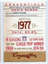 2012 Panini Cooperstown Credentials - #6 - Ernie Banks - Chicago Cubs