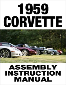 Corvette 1959 manual de montaje de fábrica cientos de diagramas de piezas explotadas 3 orificios - Imagen 1 de 4