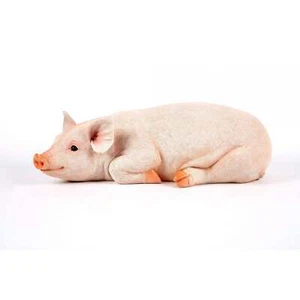 Garden Creations Resting Pig Garden Ornament - Hand Painted & Weatherproof - Picture 1 of 1