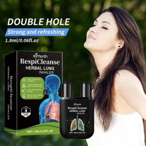 Nasal Inhaler Essential Oil Energy Stick Double Hole Natural Nasal Inhaler NEW - Picture 1 of 10