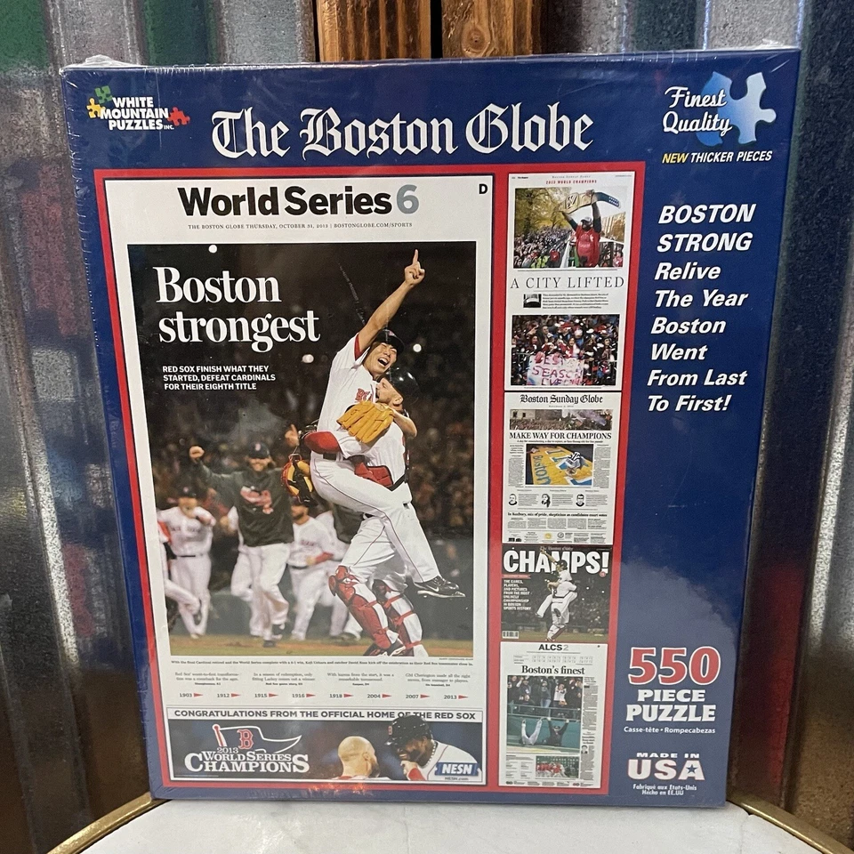 White Mountain Puzzles Boston Strongest - 550 Piece Jigsaw Puzzle