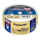 Panasonic Nagrywanie Blu-ray D50GB Wrzeciono typu jednorazowego zapisu 30 arkuszy Japonia