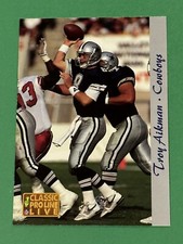 1993 Classic Pro Line Live Troy Aikman #51 Dallas Cowboys 