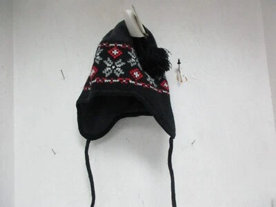 Columbia Youth's Chilliwack Hat Black Snowflake Tracks One Size New - Image 1 of 2