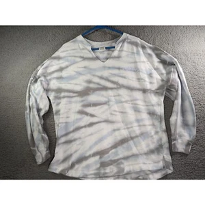 Victoria's Secret PINK Womens Oversized Sweater Blue Gray Tie Dye Size S - Picture 1 of 6