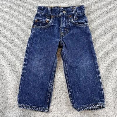 Jeans Levi’s Vintage Bebé Niño Recto Azul Talla 0 - S.F. Cal. 302-0117 USA Foto 1 de 4