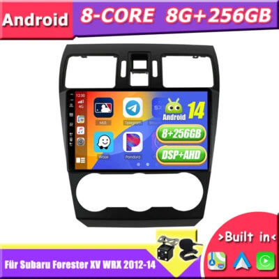 Android 14 Für Subaru Forester XV WRX 12-18 Autoradio CarPlay Navi GPS DAB+256GB - Bild 1 von 4