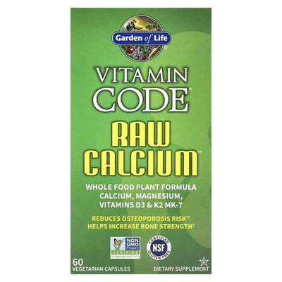 Vitamin Code®, RAW Calcium™, 60 cápsulas vegetarianas Foto 1 de 3