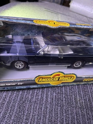 Pontiac GTO 1966 1:18 Die- Cast – Exclusive Color - Blue Ertl American Muscle - Image 1 of 4