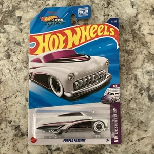 Hot Wheels Purple Passion White #5 Mainline 2025 Case G | NEW CAR Let's Race - Picture 1 of 6