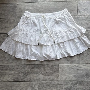 Damen Skort XL weiß Stufen Fairy Cottage Coquette Festival Gummibund - Bild 1 von 10