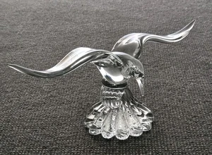 🔶️FREEFORM ITALIAN MURANO ART GLASS BIRD SEAGULL TERN SEA WAVE SCULPTURE MCM  - Imagen 1 de 22