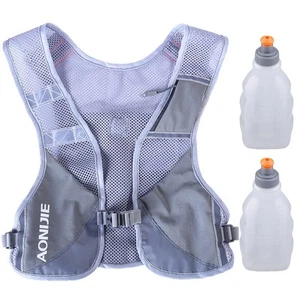 Chaleco para Correr Ultraligero con Tira Reflectante Transpirable Hidratación Mochila para... - Imagen 1 de 8
