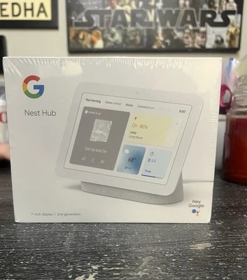 Google Nest Hub (2nd Gen.) Smart Display - Chalk (GA01331-US) - Image 1 of 4