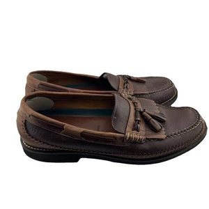 H.S. Trask Bozeman Montana Zapatos de Cuero Borla Vibram Gumbie Talla 12 - Imagen 1 de 9