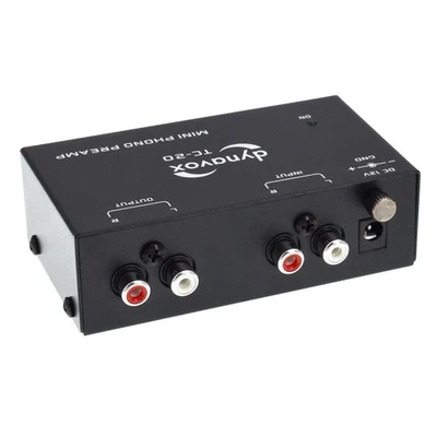 Dynavox TC-20 Phonovorverstärker im Metallgehäuse mit Netzteil, Vorverstärker - Bild 1 von 4