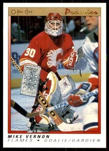 1990-91 O-Pee-Chee Premier Mike Vernon #126 - Picture 1 of 2