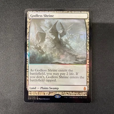 Godless Shrine Foil MTG Zendikar Expeditions Premium Mythic English Used - Image 1 of 4