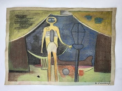 Rufino Tamayo Certificado de Autenticidad Arte Pintura Original Dibujo Vintage Papel Firmado Foto 1 de 2
