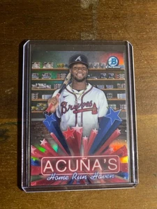 2025 Bowman Chrome Acuna's Home Run Haven Atlanta Braves - Bild 1 von 2