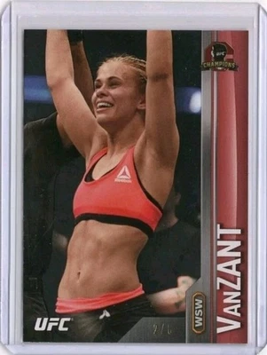 2015 Topps UFC Champions Paige VanZant RC Rookie Red/8 Boxing MMA/SLAP/PFL Foto 1 de 2