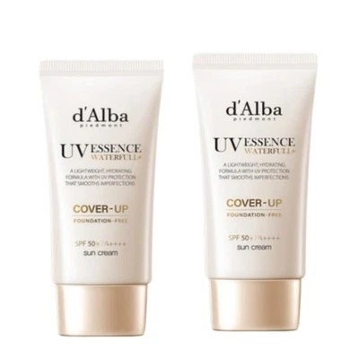 d'Alba Waterfull UV Essene Cover-Up Sun Cream Beige 50ml+50ml Korea Beauty - Image 1 of 3