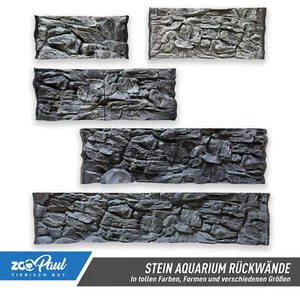 Parete posteriore acquario 3D effetto ardesia grigio terrario parete strutturale decorazione - Foto 1 di 98