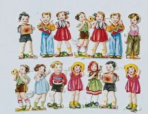 Vintage Beautiful Lot of German prints of Playing kids - Picture 1 of 3