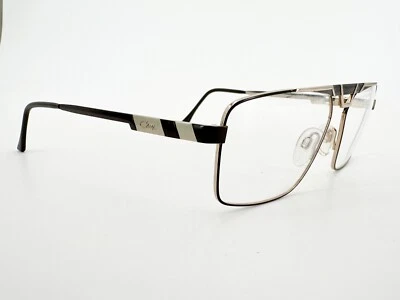 NOS Cazal 7031 Titanio Gafas MARCOS 002 Dorado 58[]15-140 Marrón Alemania I890 Foto 1 de 4