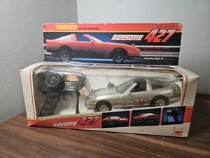 New Bright 427 Silver RC Convertible Corvette 1988 New In Box RARE Vintage - Picture 1 of 5
