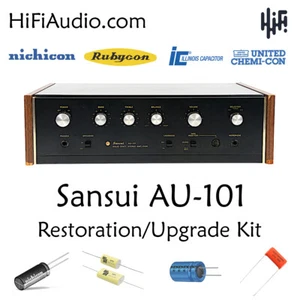 Sansui AU-101 rebuild restoration recap service kit fix repair filter capacitor - Picture 1 of 8