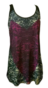 CAbi Tank Top Womens SMALL Racerback Mesh Overlay Soft Long Cami 559 Travel - Picture 1 of 8